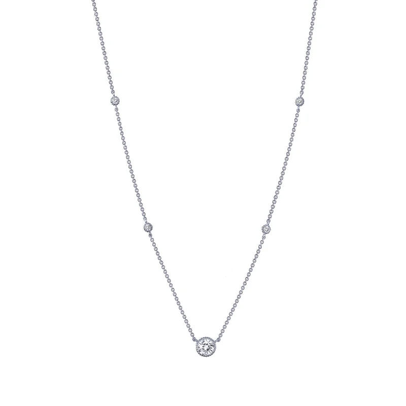 Lafonn Stackables Round Diamond Necklace N0039CLP18