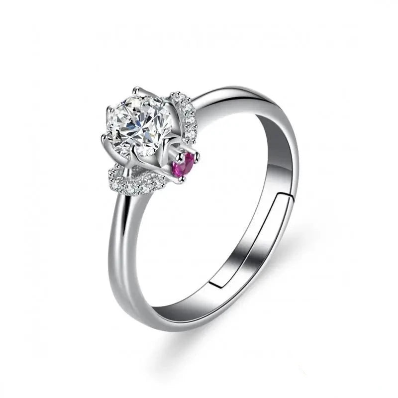 Halo - Style Diamond Rings with Smaller Accent DiamondsTimeless Sparkle Ring