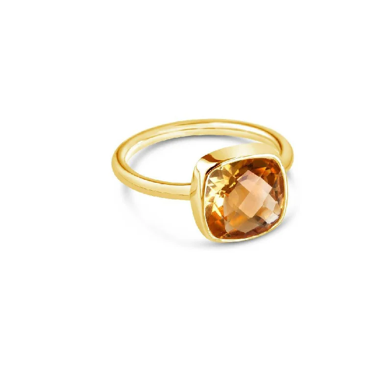 Sapphire Gemstone Rings in a Cathedral SettingCitrine Cocktail Ring | Gold