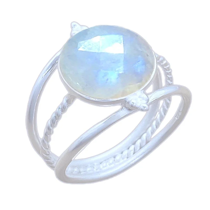 Multi - Gemstone Rings with a Rainbow of ColorsLaihas Free Spirit Moonstone Ring