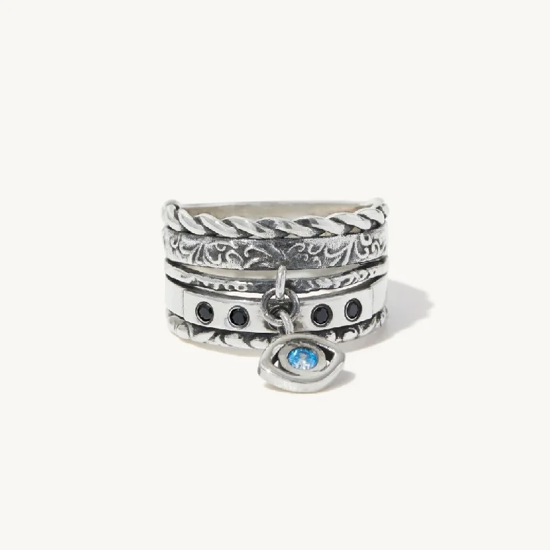 Sapphire Gemstone Rings in a Cathedral SettingGalileo Gemstone Ring