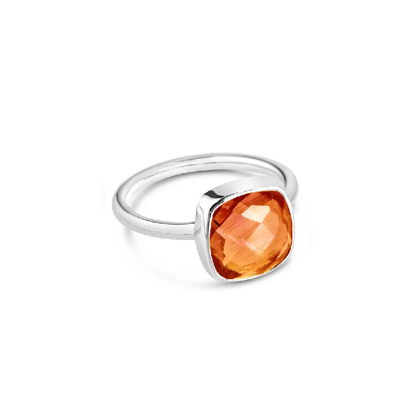 Sapphire Gemstone Rings in a Cathedral SettingCarnelian Cocktail Ring | Silver