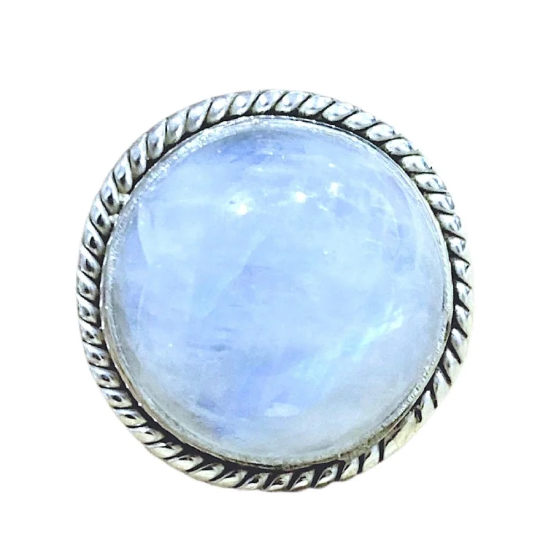 Amethyst Gemstone Rings in a Vintage - Style SettingLaihas Large Blue Magic Twisted Moonstone Ring