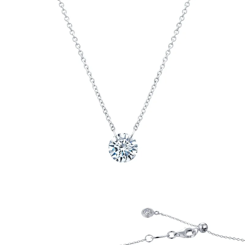 Lafonn Lassaire In Motion Round Diamond Necklace N0090CLP18