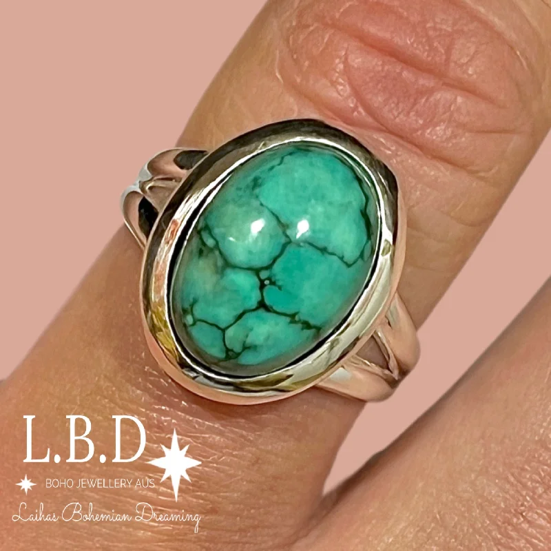 Multi - Gemstone Rings with a Rainbow of ColorsLaihas Classic Chic Oval Turquoise Ring