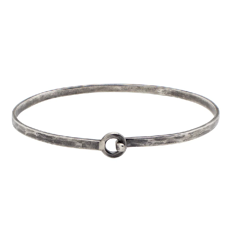 Stackable Bangle Sets for a Trendy LookSimply Sweet Bracelet in Antiqued Silver