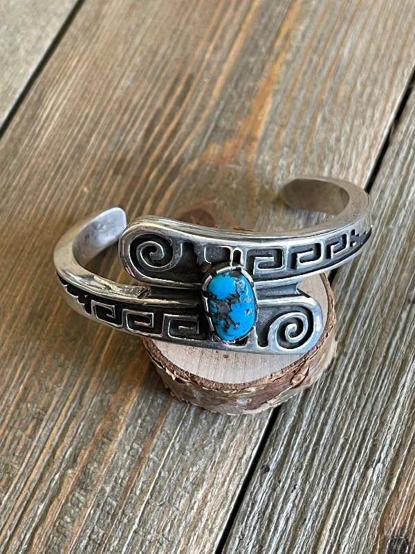 Adjustable Cuff Bracelets for a Perfect FitMerle House Kingman Turquoise & Sterling Silver Cuff Bracelet