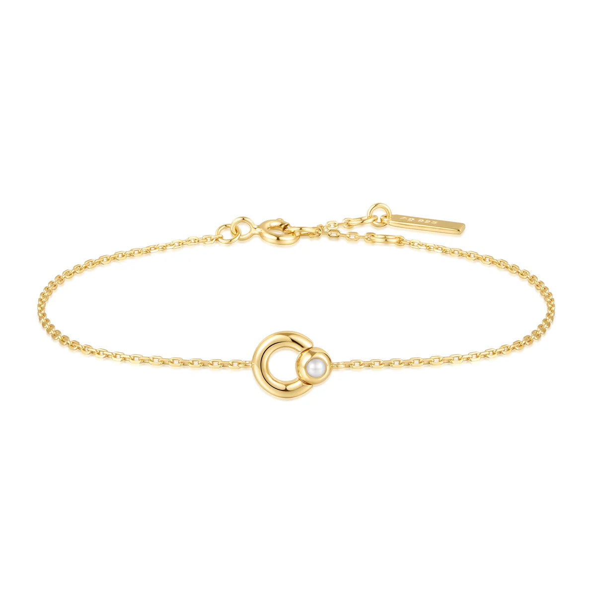 Bangle Bracelets with Birthstone AccentsAnia Haie Gold Hoop Freshwater Pearl Bracelet