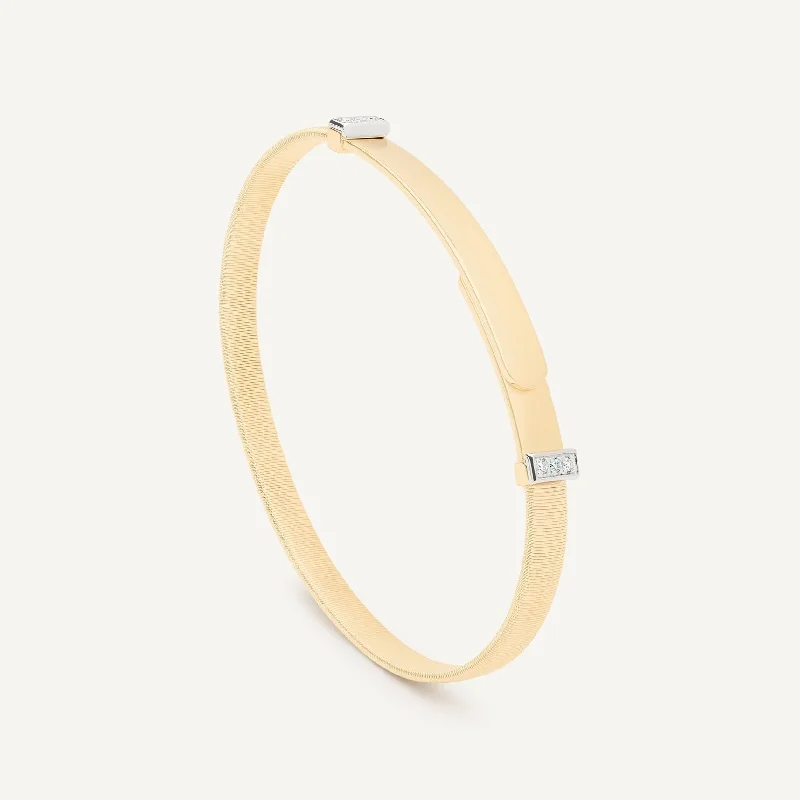 Bangle Bracelets with Birthstone AccentsMarco Bicego 18K Yellow Gold Thin Bangle Bracelet With Diamond Pavés