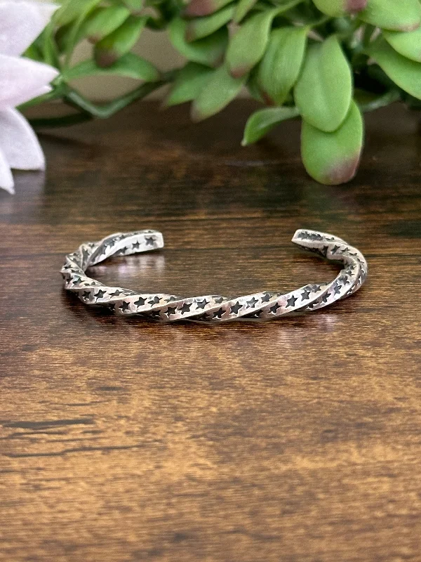 Stackable Cuff Bracelets for a Layered LookSunshine Reeves Sterling Silver Cuff Bracelet