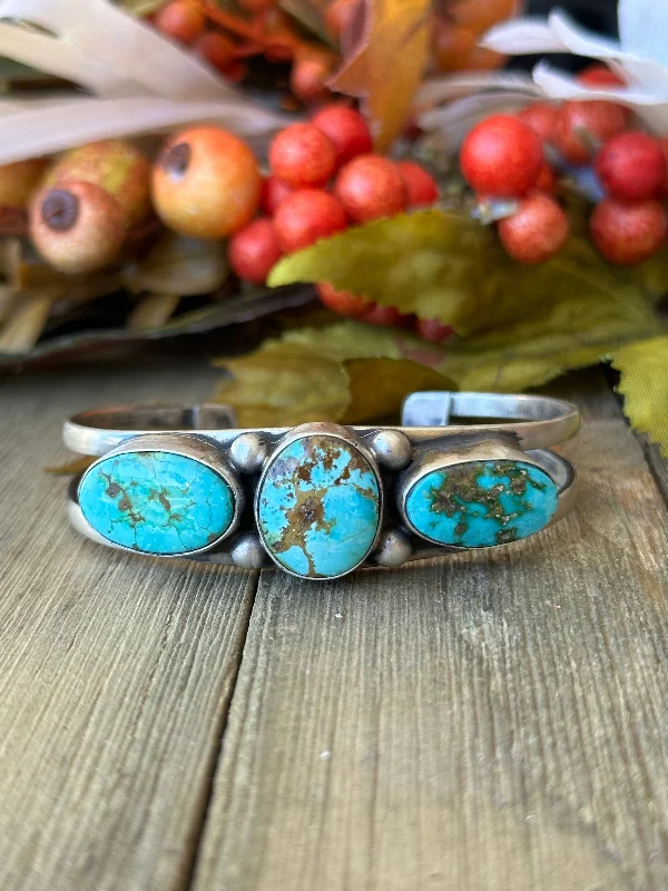 Mens Cuff Bracelets with a Masculine DesignKathleen Livingston Sonoran Mountain Turquoise & Sterling Silver Cuff Bracelet