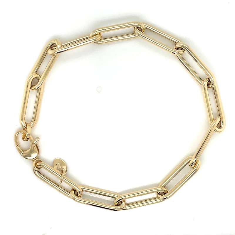 Stackable Bangle Sets for a Trendy Look9ct Yellow Gold Oval Link Bracelet