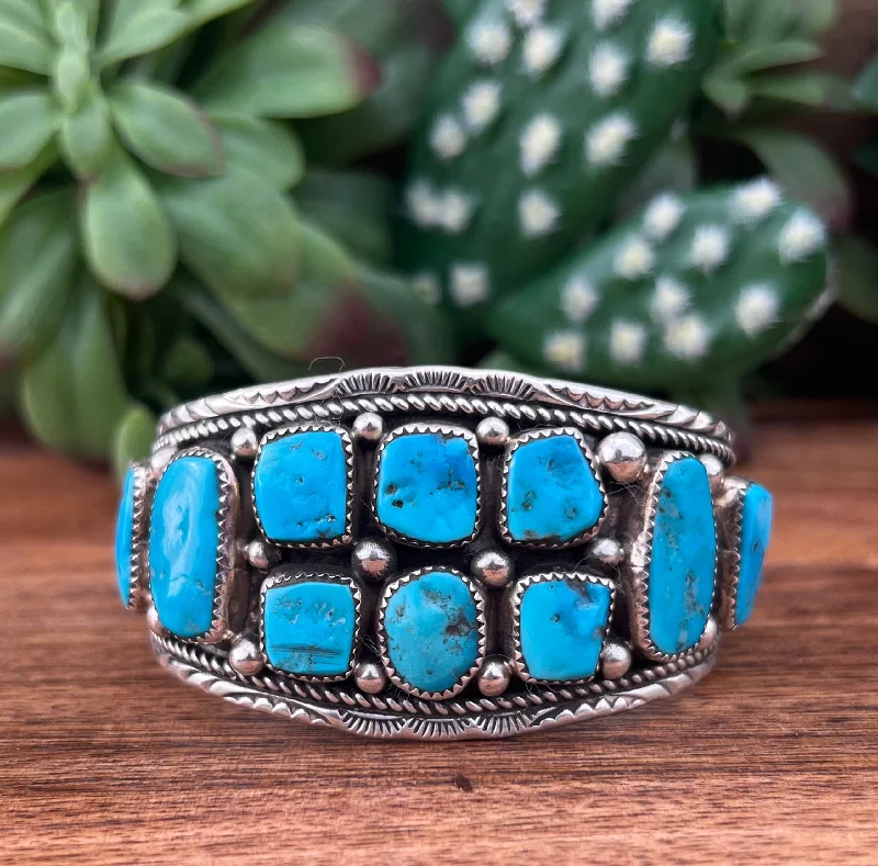 Cuff Bracelets with Hidden Clasps for a Seamless LookMarie Thompson Kingman Turquoise & Sterling Silver Cuff Bracelet