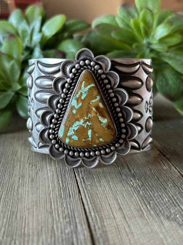 Adjustable Cuff Bracelets for a Perfect FitAlex Sanchez Natural Royston Turquoise & Sterling Silver Cuff Bracelet