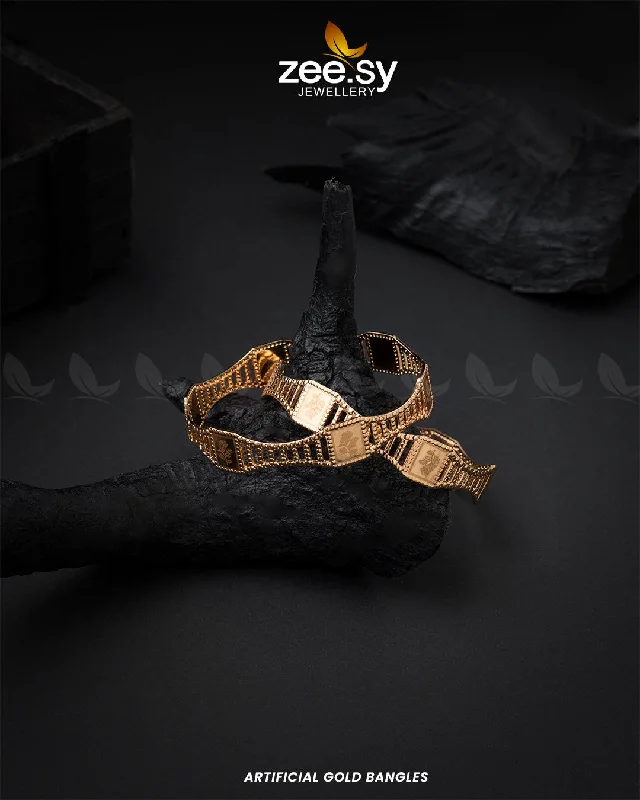 Adjustable Leather Bangles for a Bohemian StyleArtificial Gold Bangles