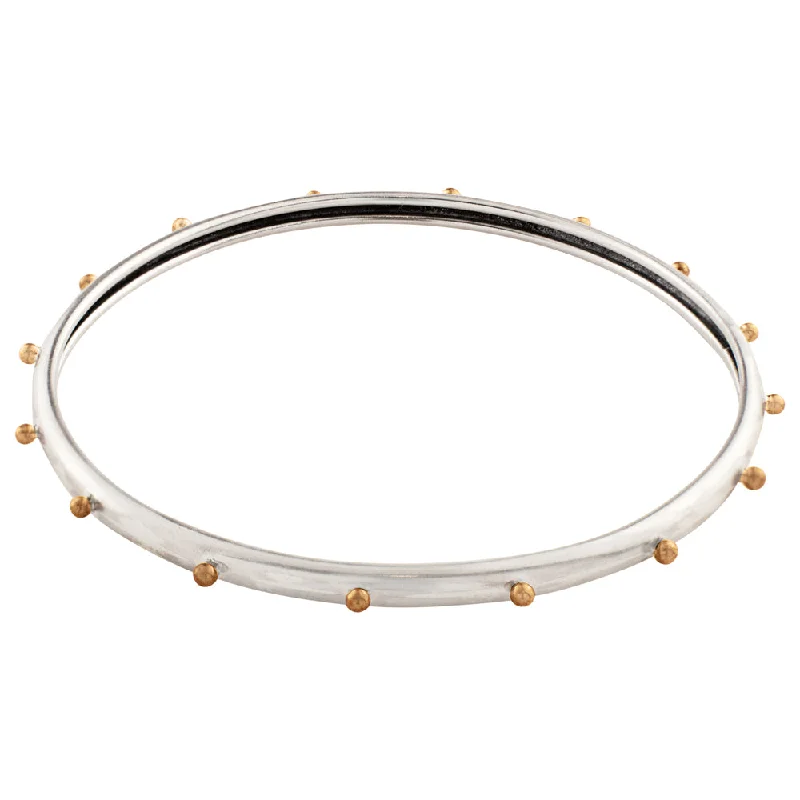 Solid Gold Bangles with Intricate EngravingsProsperity Bangle - Dots | Available to Ship January 28, 2025