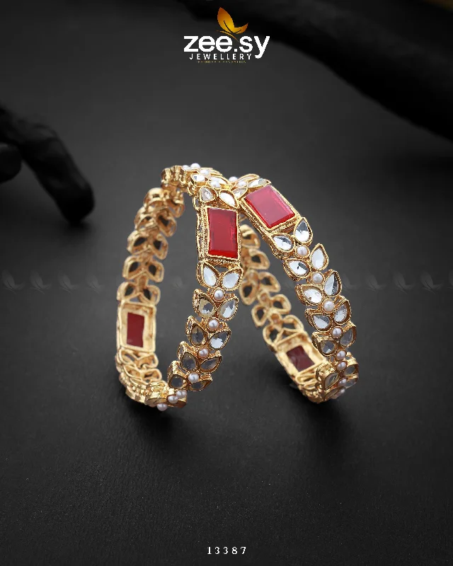 Bangle Bracelets with Birthstone AccentsAvila Bangles