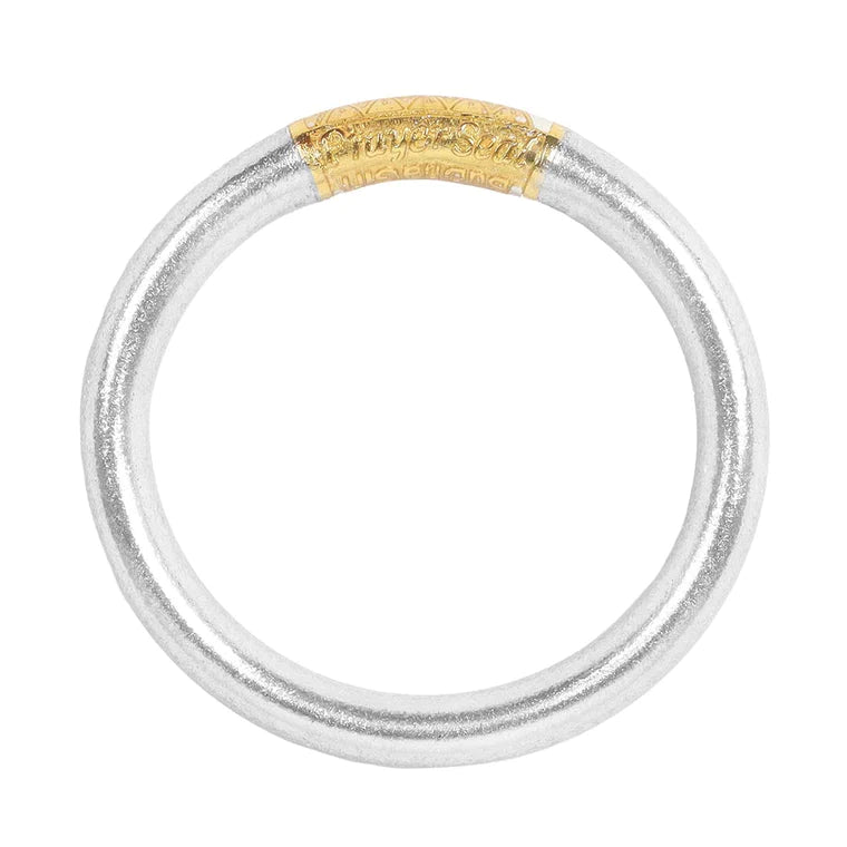 Solid Gold Bangles with Intricate EngravingsBuDhaGirl | Tzubbie All Weather Bangle in Silver