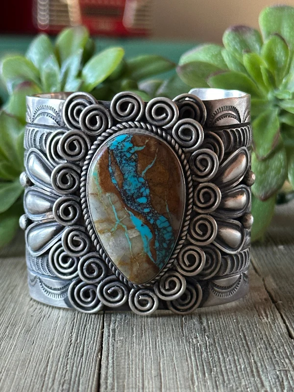 Stackable Cuff Bracelets for a Layered LookAlex Sanchez Ribbon Royston Turquoise & Sterling Silver Cuff Bracelet