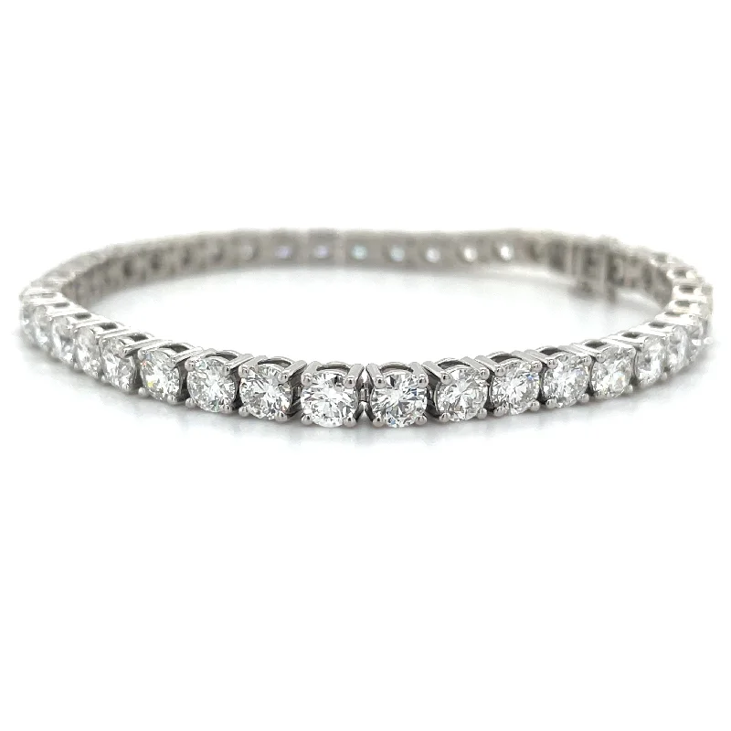 Stackable Bangle Sets for a Trendy Look14ct White Gold 9.84ct Laboratory Grown Diamond Tennis Bracelet