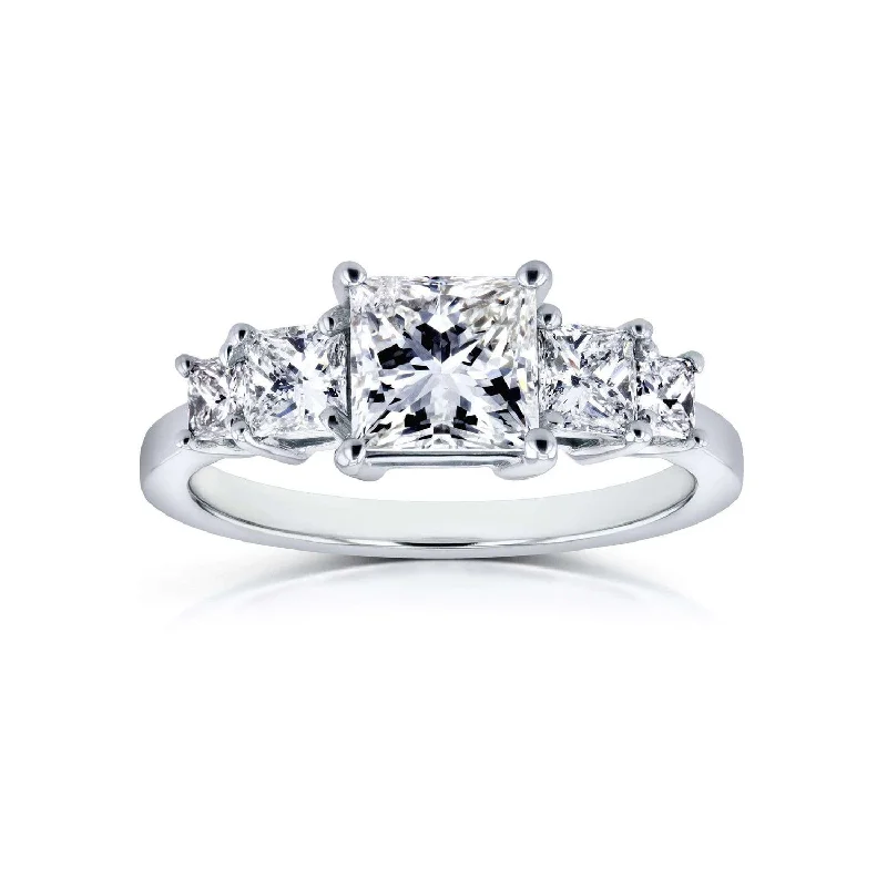 5-Stone Princess Engagement (Certified)