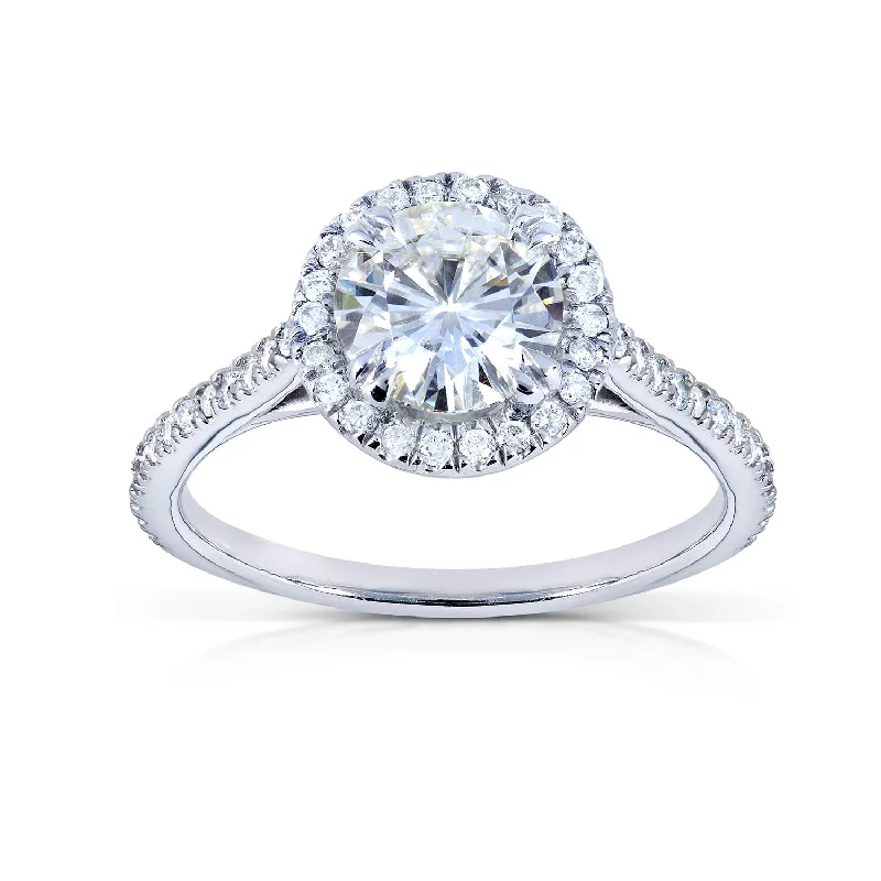 1-1/4ct.tw Original Round 6.5 Halo Ring - Forever One