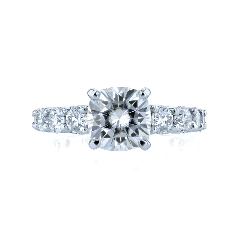 Lavish Cushion Engagement Ring