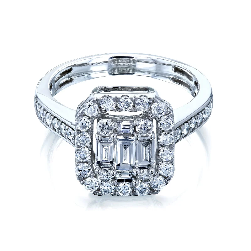 Multi-Diamond Baguette Cluster Ring - 1ct.tw