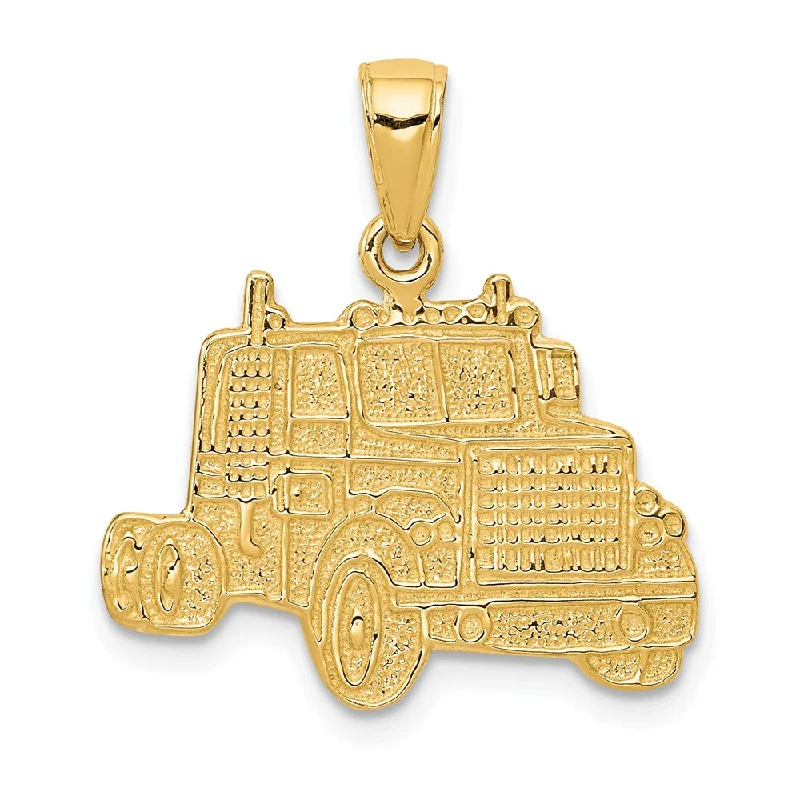 Animal - Shaped Pendants in Sterling Silver14k Yellow Gold Semi Truck Cab Pendant