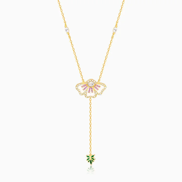 Zodiac Sign Pendant Necklaces for Astrology EnthusiastsGold Eye Bright Flower Lariat Necklace