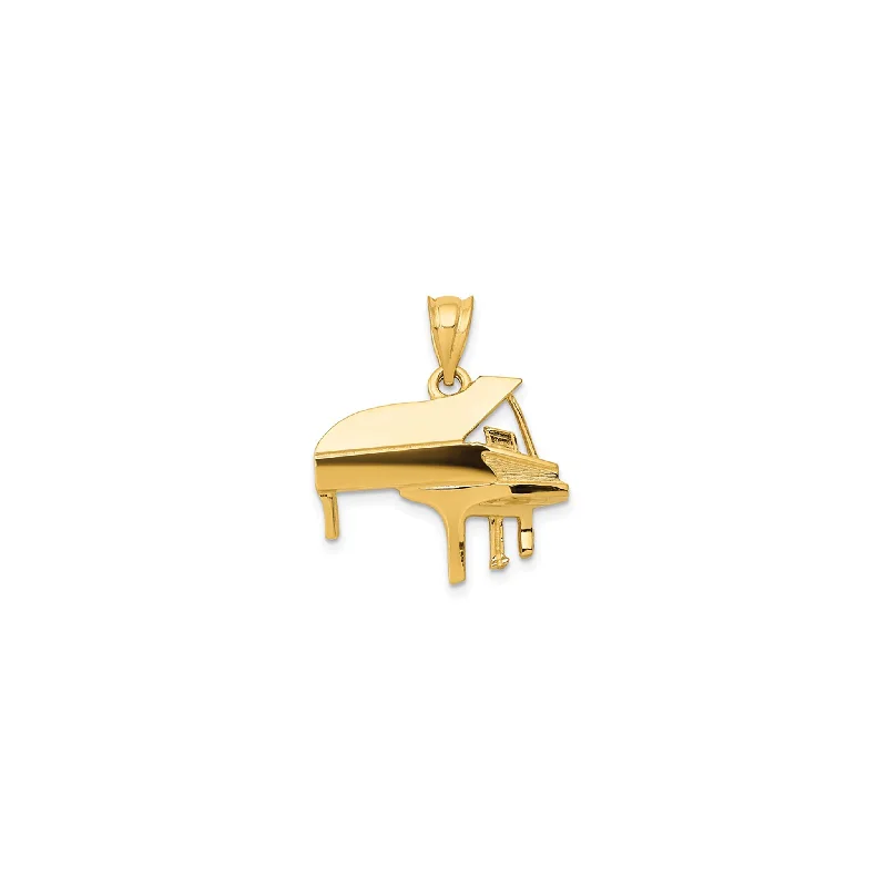 Animal - Shaped Pendants in Sterling SilverGlossy Grand Piano Pendant (14K)