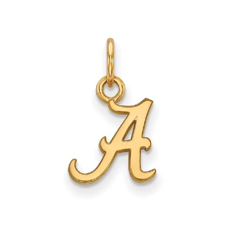 Initial Letter Pendants for a Personalized Touch14k Yellow Gold U. of Alabama XS (Tiny) Initial A Charm or Pendant